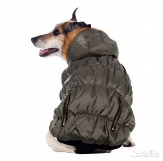 Куртка с меховым капюшоном для собак хl (унисекс)