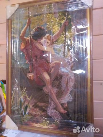 Картина из гобелена в багетной рамке объявление продам