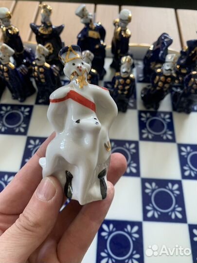 Шахматы ручной работы фарфор