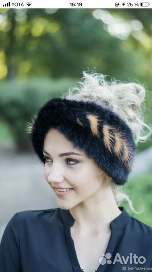 Повязка чалма из норки