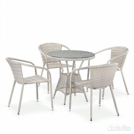 Комплект плетеной мебели T705ANT-Y137C-W85 4Pcs La