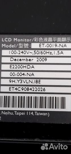 Монитор Benq 21,5