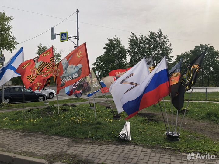 Флаги россии СССР вагнер наклейки