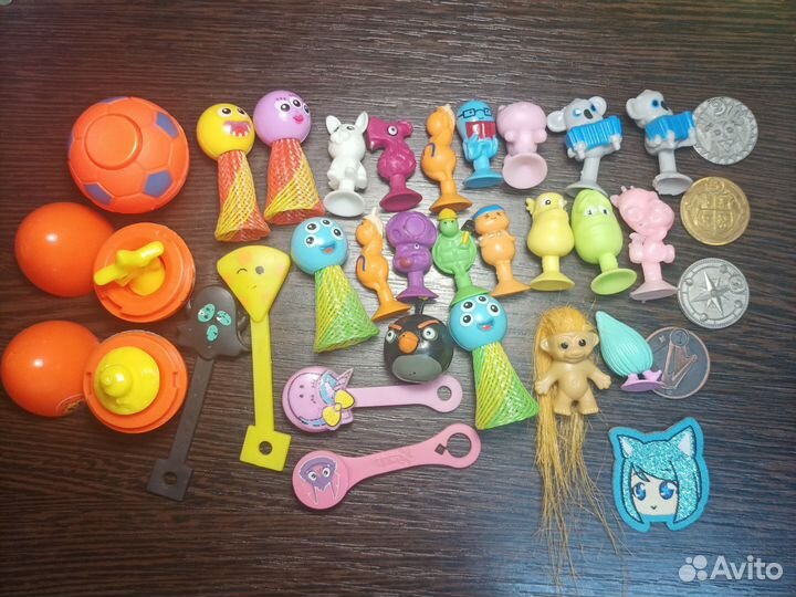 Прилипалы,скрипыши,попрыгунчики,монетки и тд