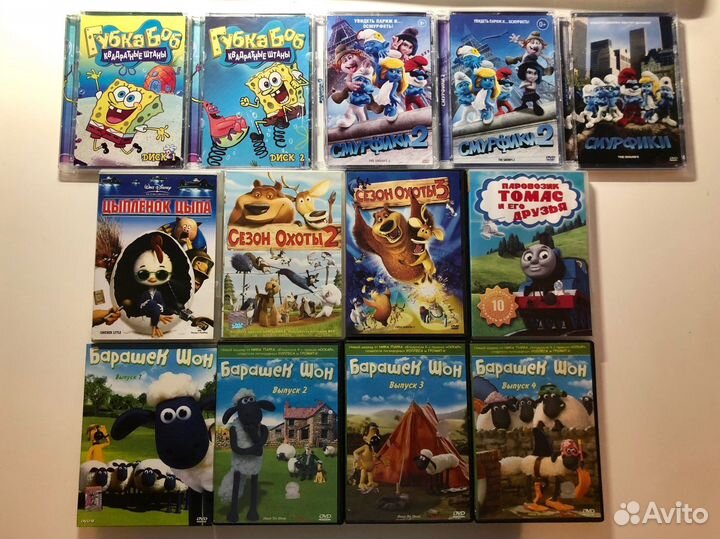 DVD диски (мультфильмы)
