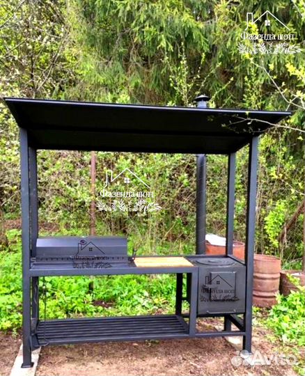 Мангал loft с крышей