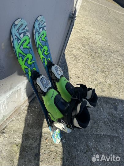 Горные лыжи детские 76 K2, с ботинками