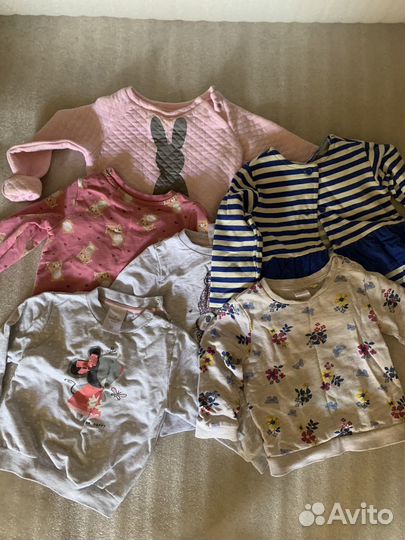 Детские вещи для девочки пакетом 86 - 92