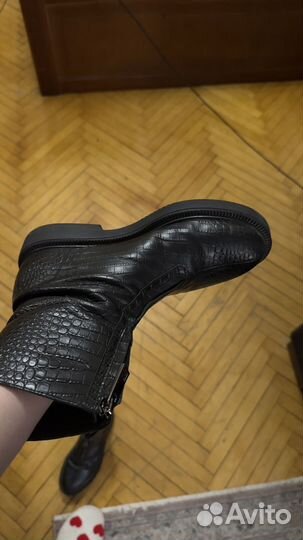 Сапоги женские натуральная кожа 39 40