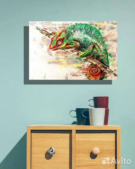 Картина маслом. Ящерица. Продажа картины. Живопись
