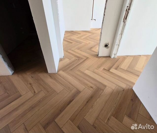 Паркет английская елочка дуб