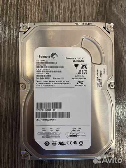 Жесткий диск 250 гб 3,5