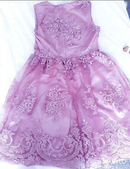 Вечернее платье пыльная роза 42-44