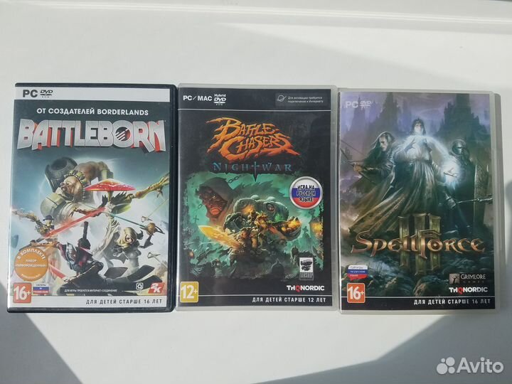 Диски с играми для пк б/у Box версии от