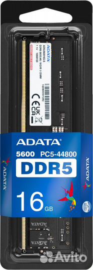 Оперативная память 16 Gb 5600 MHz adata (AD5U56001