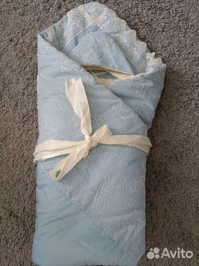 Конверт на выписку для мальчика весна-осень