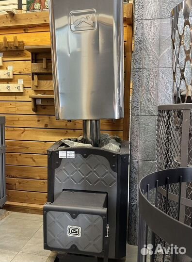 Печь для бани Былина 12Ч с баком для воды 45л