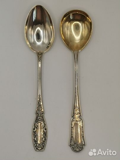 Ложки чайные серебро 916/875