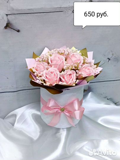 Букет из мыльных роз