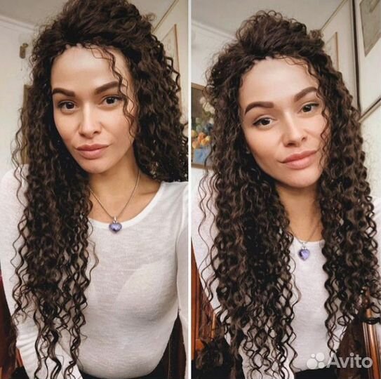 Афрокудри локоны волосы на трессах Прически