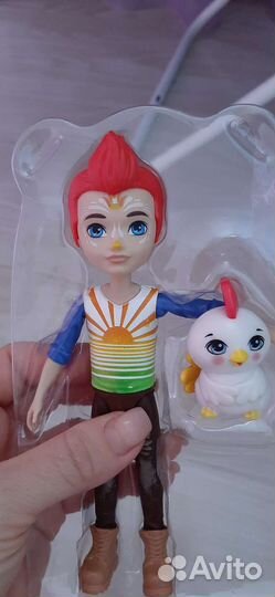 Куклы enchantimals петух, леопард, павлин
