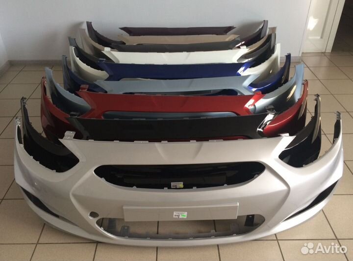 Бампер передний Hyundai Solaris 2010-2014