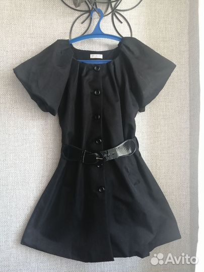 Платье элегантное (плотное), с ремнем