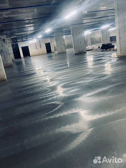 Полимерные полы паркинге