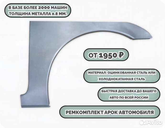 Ремкомплект арок на все авто