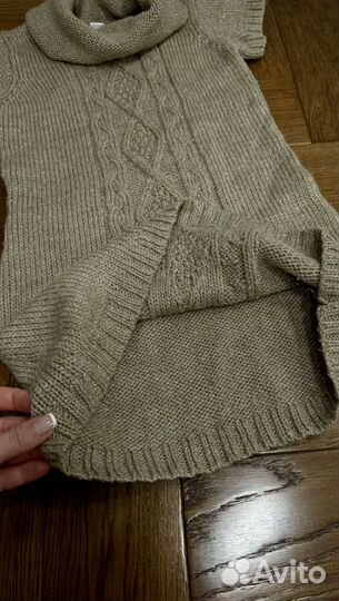 Платье вязаное Туника Безрукавка для девочки 128