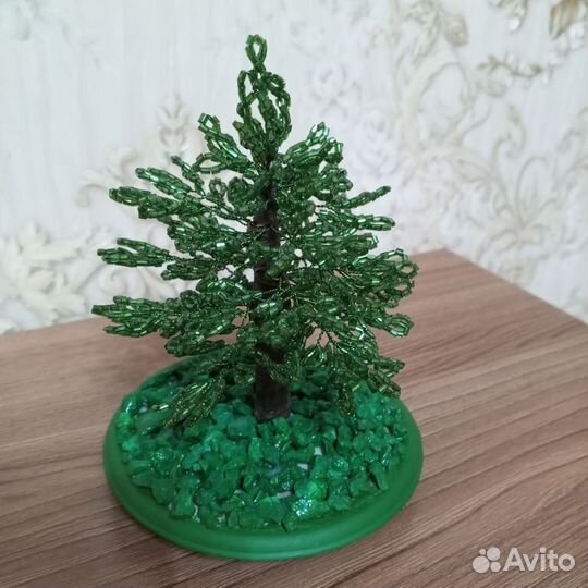 Деревья и цветы из бисера