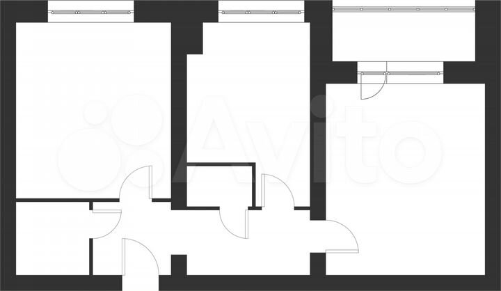 2-к. квартира, 64,1 м², 5/5 эт.