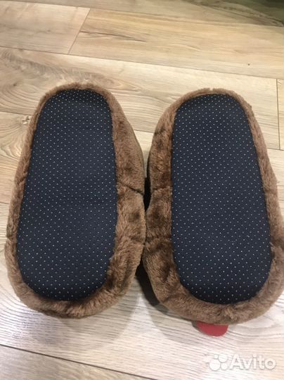 Домашние тапочки олени новогодние