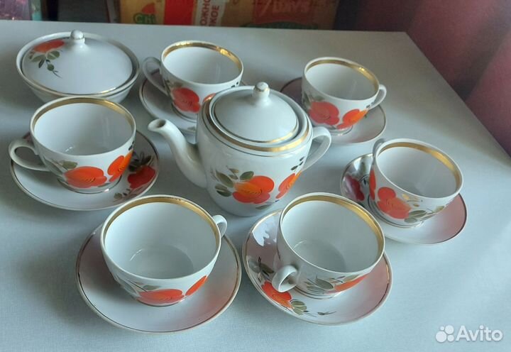 Сервиз чайный Полонский фарфоровый завод