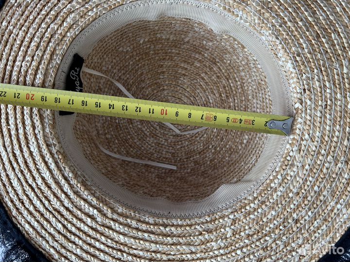 Шляпа женская соломенная