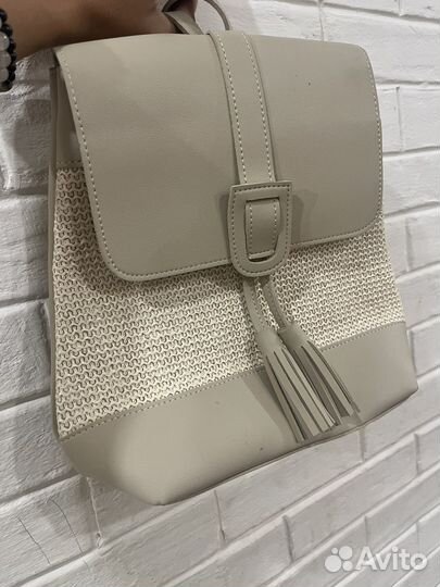 Рюкзак плетеный новый