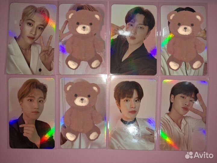 Карты nacific stray kids пинк голограмма