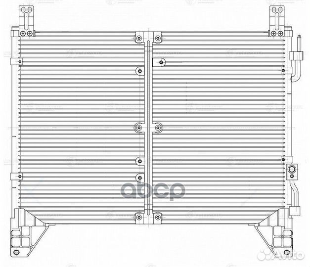 Радиатор кондиционера ssang yong