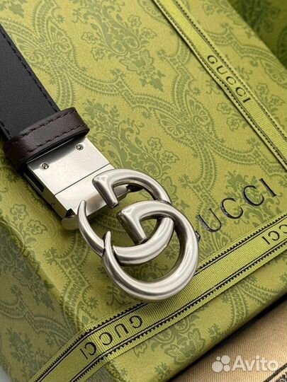 Ремень двусторонний женский Gucci GG Marmont