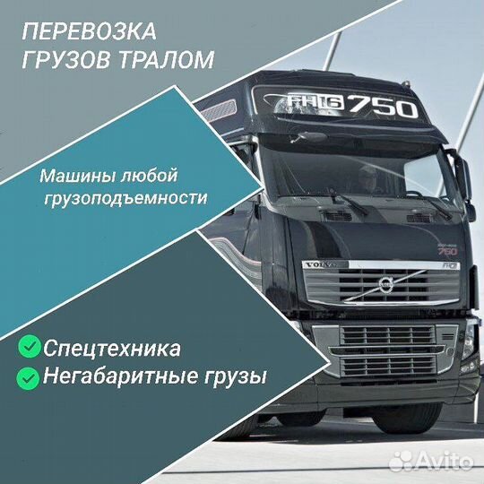Трал перевозка спецтехники по России