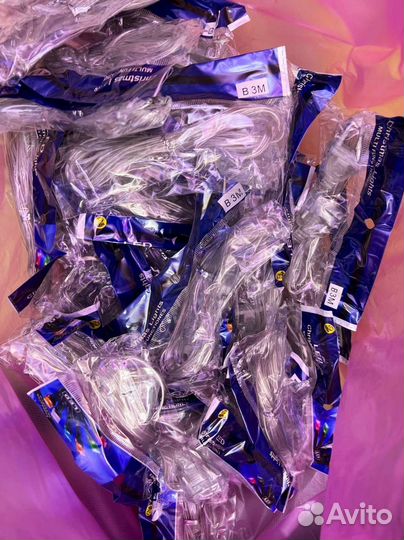 Гирлянда новогодняя 3*3 штора тёплый свет