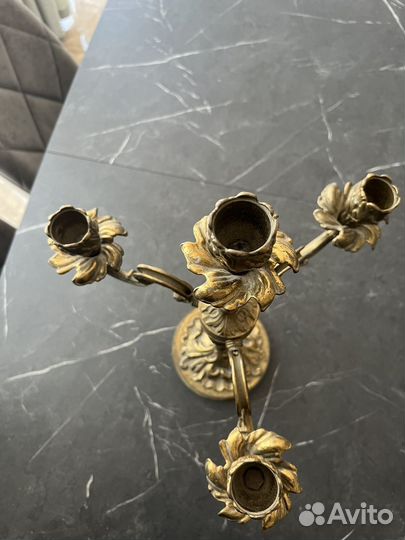 Подсвечник латунь СССР