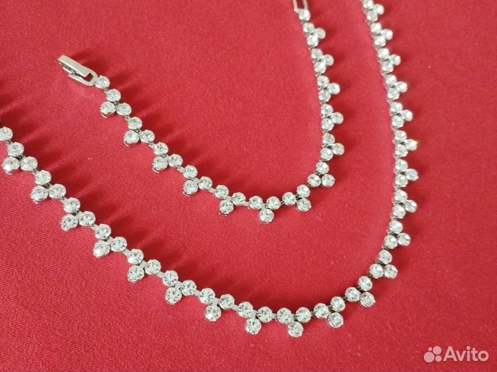 Серьги, колье, браслет