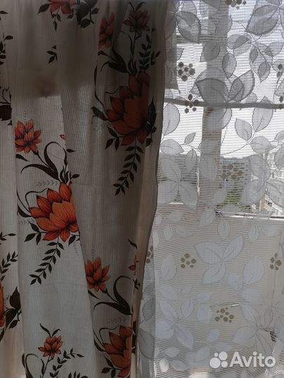 Шторы +тюль на окно 3м