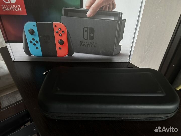 Nintendo switch + игры (15шт) + чехол