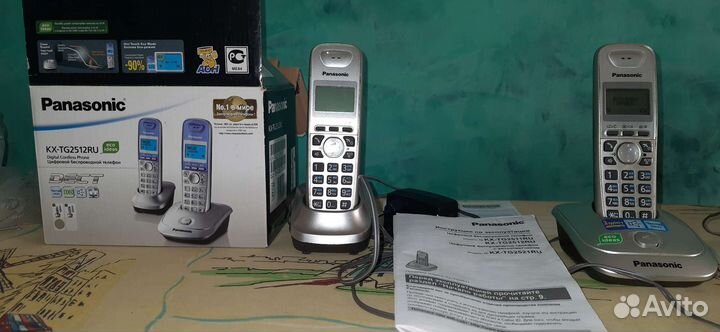 Радиотелефон panasonic 2 трубки
