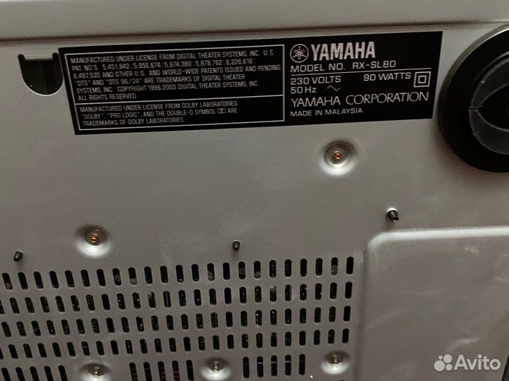 Ресивер yamaha RX-SL80