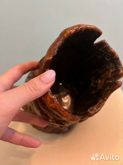 Ваза, кашпо, резьба по дереву