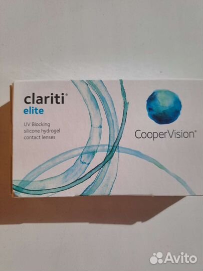 Линзы контактные cooper vision clariti elite