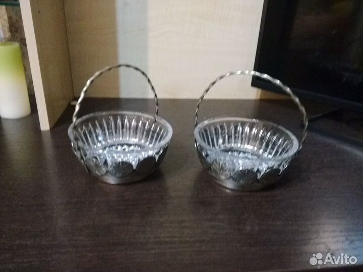 Конфетница мельхиор СССР